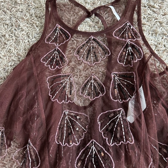 FREE PEOPLE Tulsi Mesh Tank - Picture 6 of 7